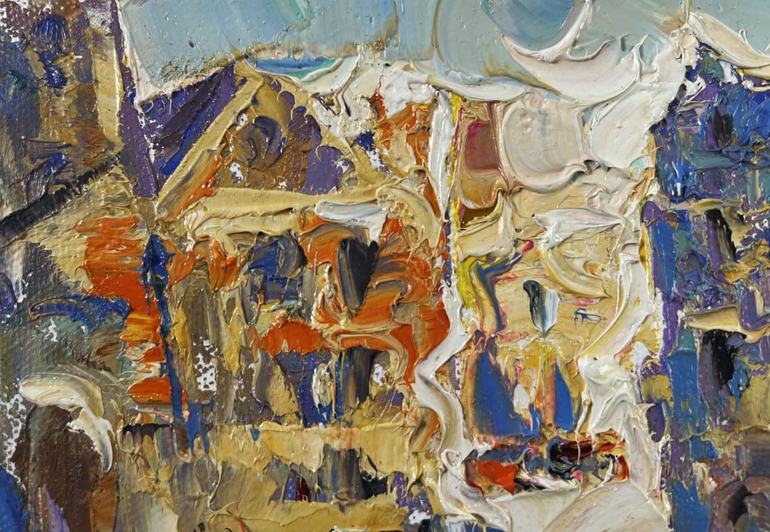 Oil painting Twilight Over the City Alex Kalenyuk - 7