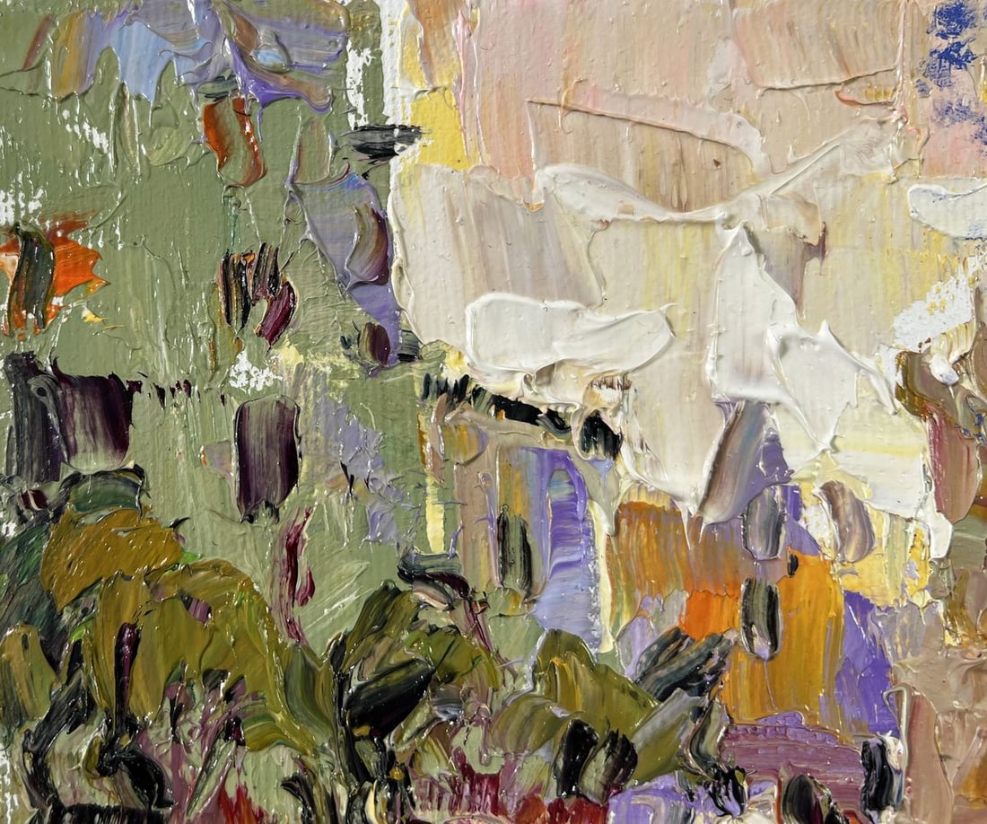 Oil painting City in the morning Alex Kalenyuk - 7