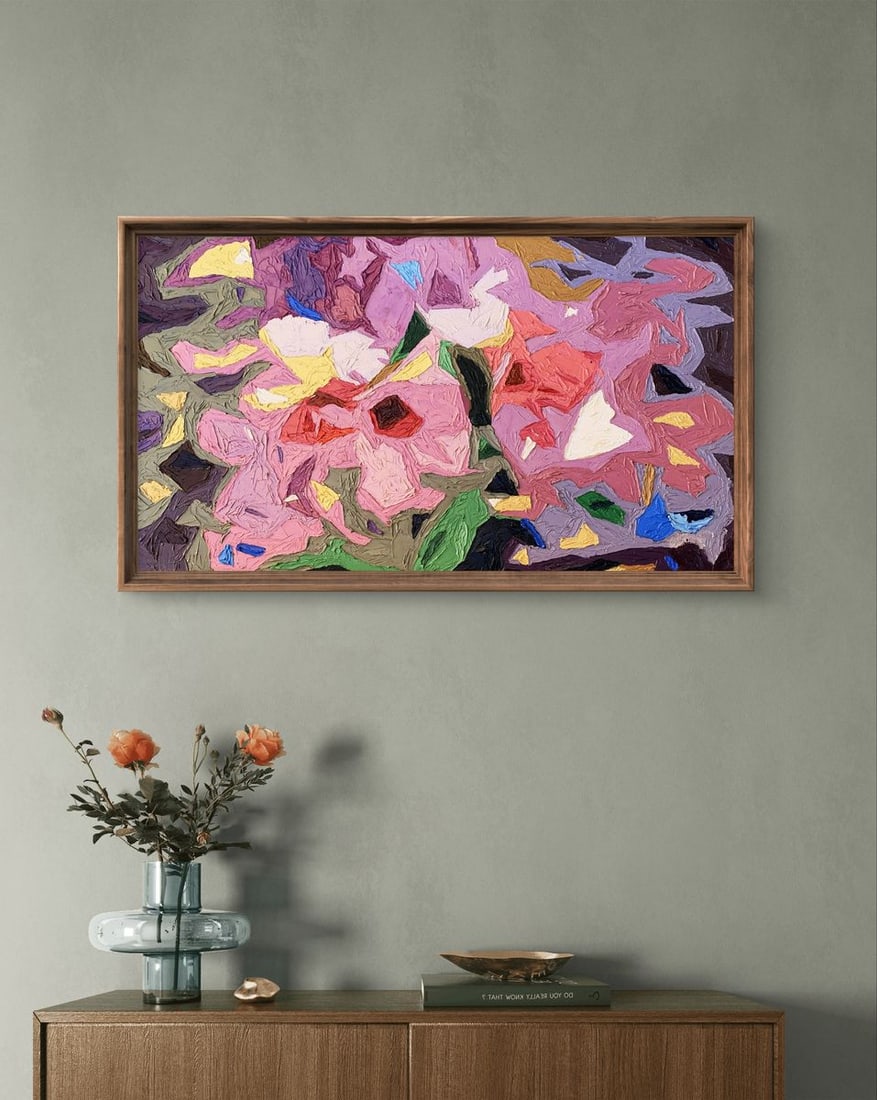 Oil painting Fragments of flowers Oleksandr Gukalov - 2