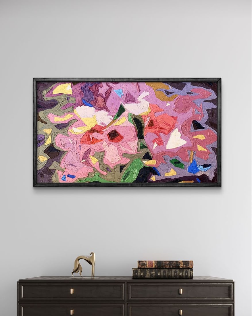 Oil painting Fragments of flowers Oleksandr Gukalov - 3