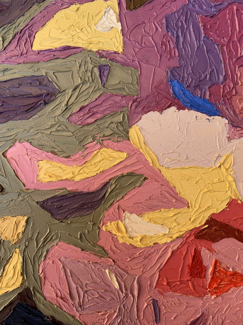 Oil painting Fragments of flowers Oleksandr Gukalov - 4
