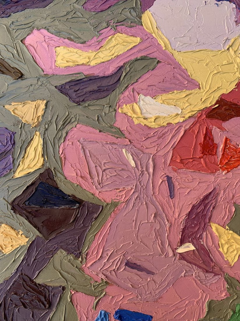 Oil painting Fragments of flowers Oleksandr Gukalov - 5