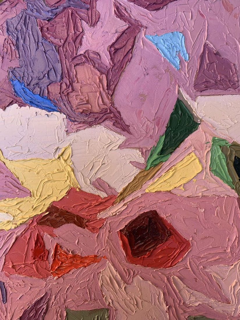 Oil painting Fragments of flowers Oleksandr Gukalov - 6