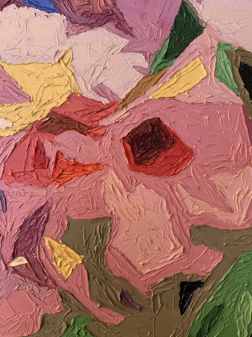 Oil painting Fragments of flowers Oleksandr Gukalov - 7