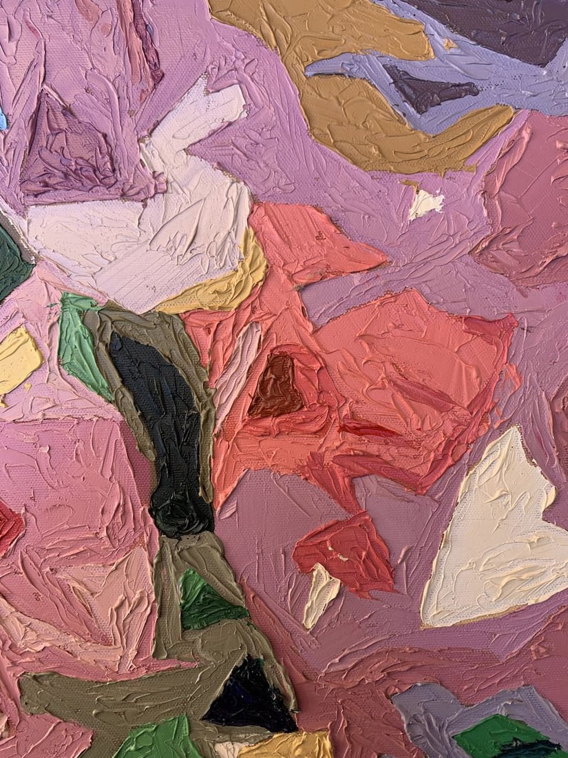 Oil painting Fragments of flowers Oleksandr Gukalov - 8