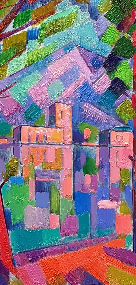Oil painting In the mountains Peter Tovpev - 4