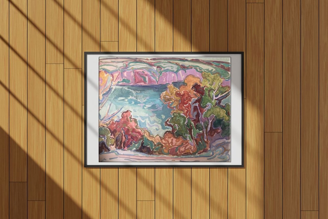 Abstract oil painting Vacation thoughts Peter Tovpev - 2