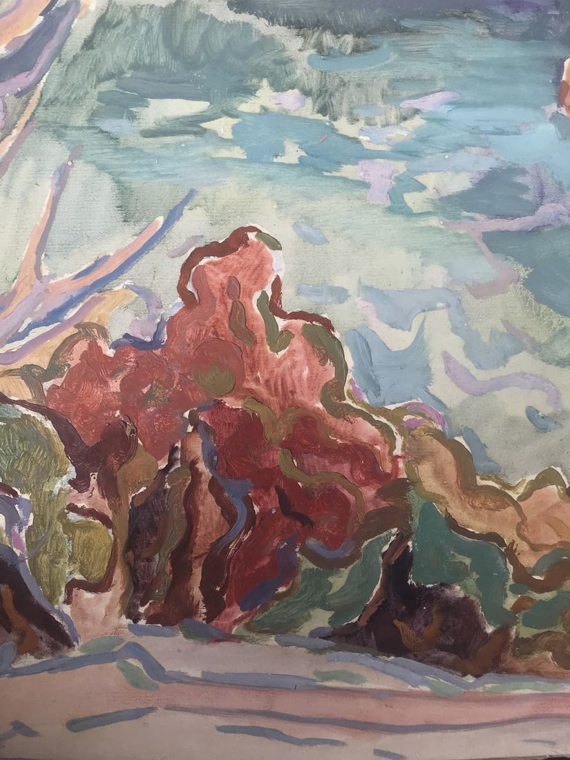 Abstract oil painting Vacation thoughts Peter Tovpev - 5