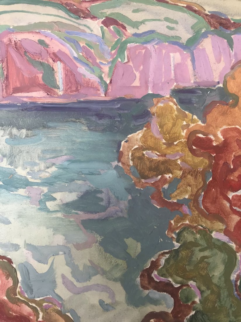Abstract oil painting Vacation thoughts Peter Tovpev - 6