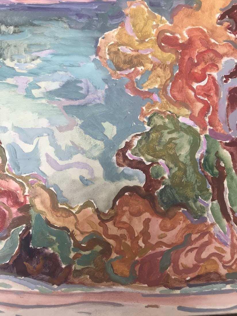 Abstract oil painting Vacation thoughts Peter Tovpev - 7