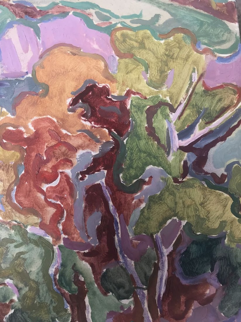 Abstract oil painting Vacation thoughts Peter Tovpev - 9