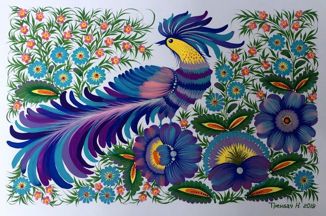 Acrylic painting Spring motif Trenbach K. - 4