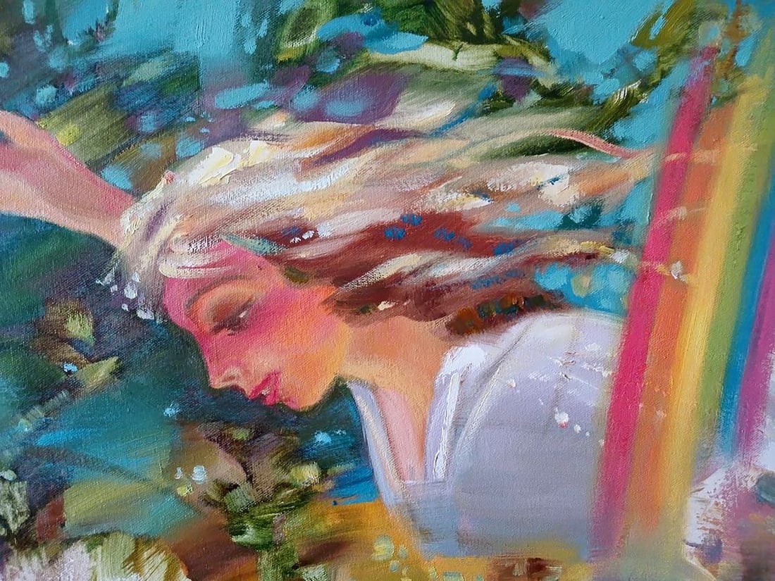Abstract oil painting Rainbow Anatoly Tarabanov - 5
