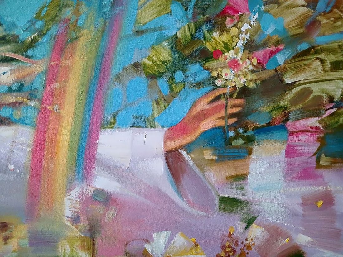 Abstract oil painting Rainbow Anatoly Tarabanov - 6