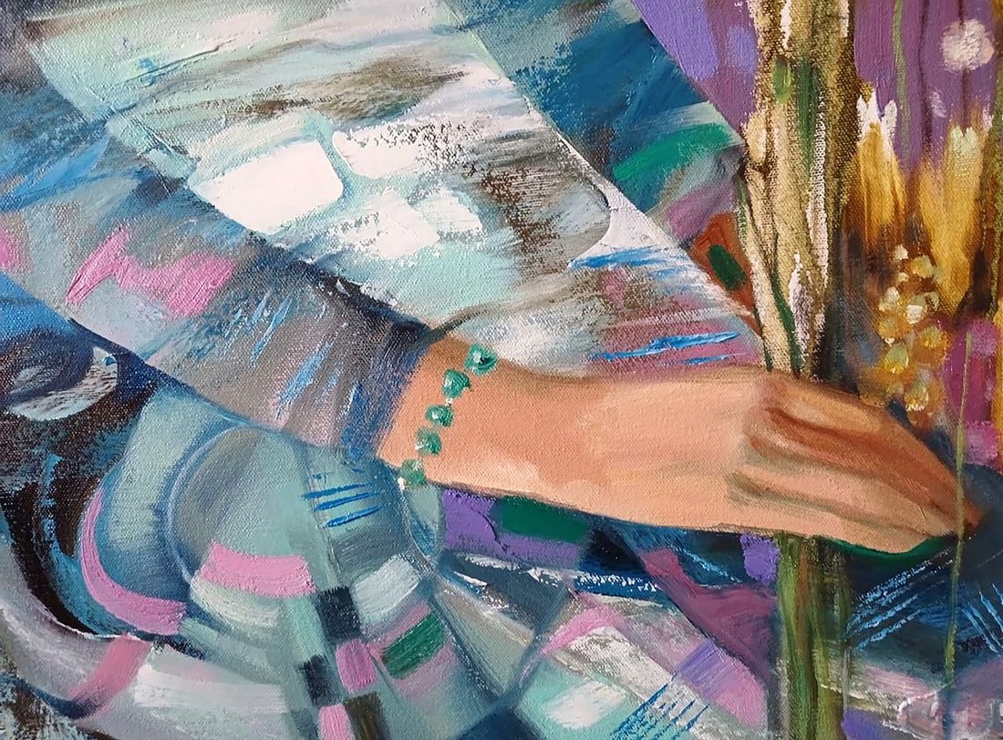 Abstract oil painting Flower Queen of the Night Anatoly Tarabanov - 11