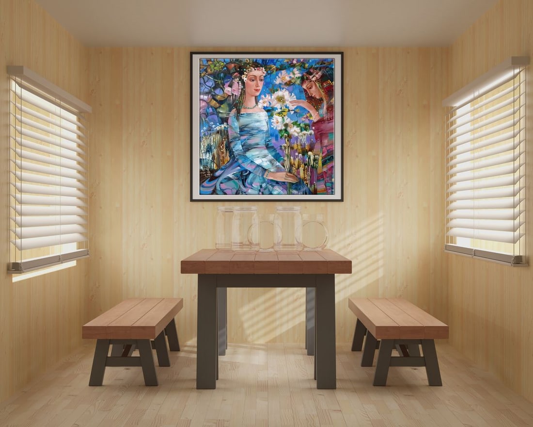 Abstract oil painting Flower Queen of the Night Anatoly Tarabanov - 3
