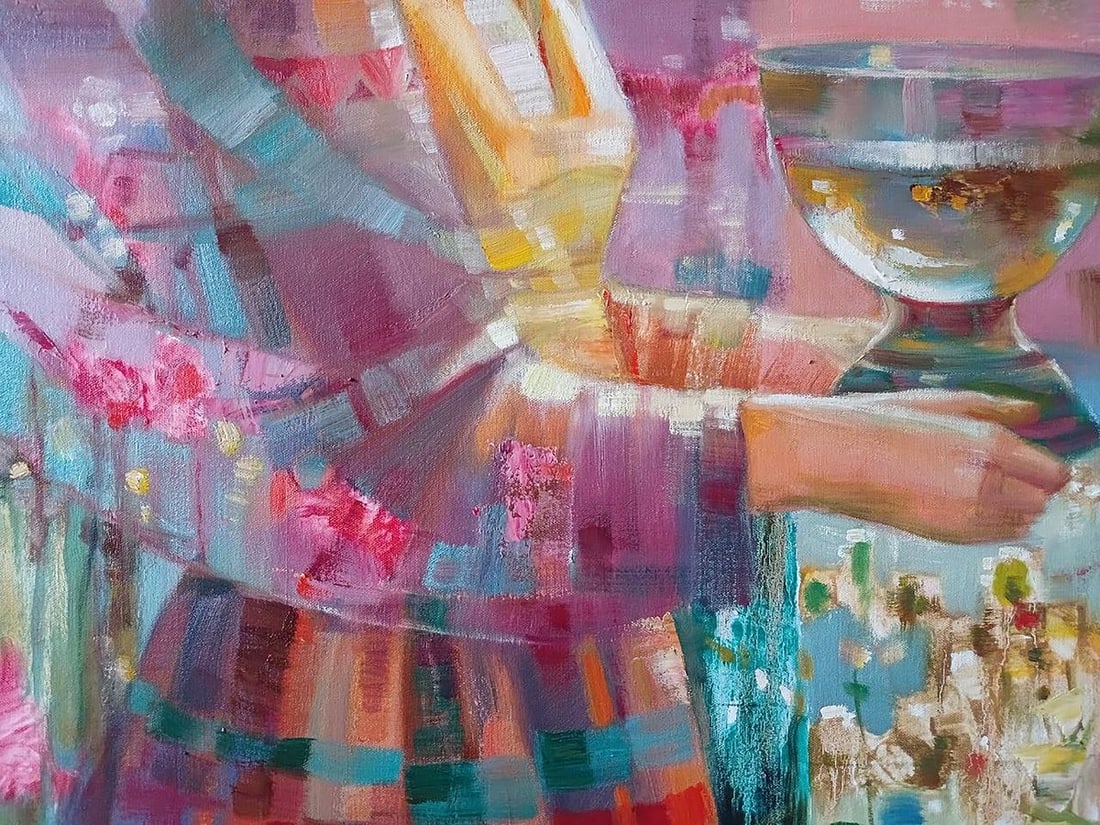 Abstract oil painting Morning nectar Anatoly Tarabanov - 8