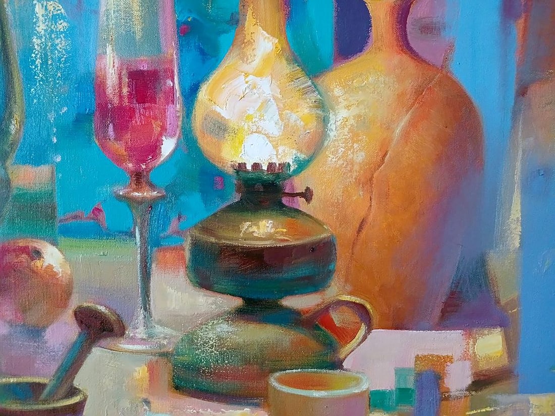 Abstract oil painting Retro Anatoly Tarabanov - 8