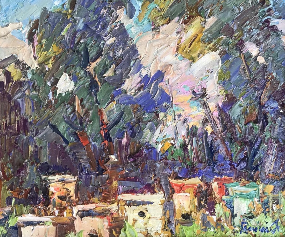 Oil painting Morning Kalenyuk Alex: Title: Oil painting Morning Kalenyuk Alex Description: ?Kalen 850 *** ABOUT THIS PAINTING *** * TITLE: "Morning" * ARTISTS: Kalenyuk Alex * SIZE: 25x30 cm/'9.44x13.38 inches' * MEDIUM: oil, canvas *