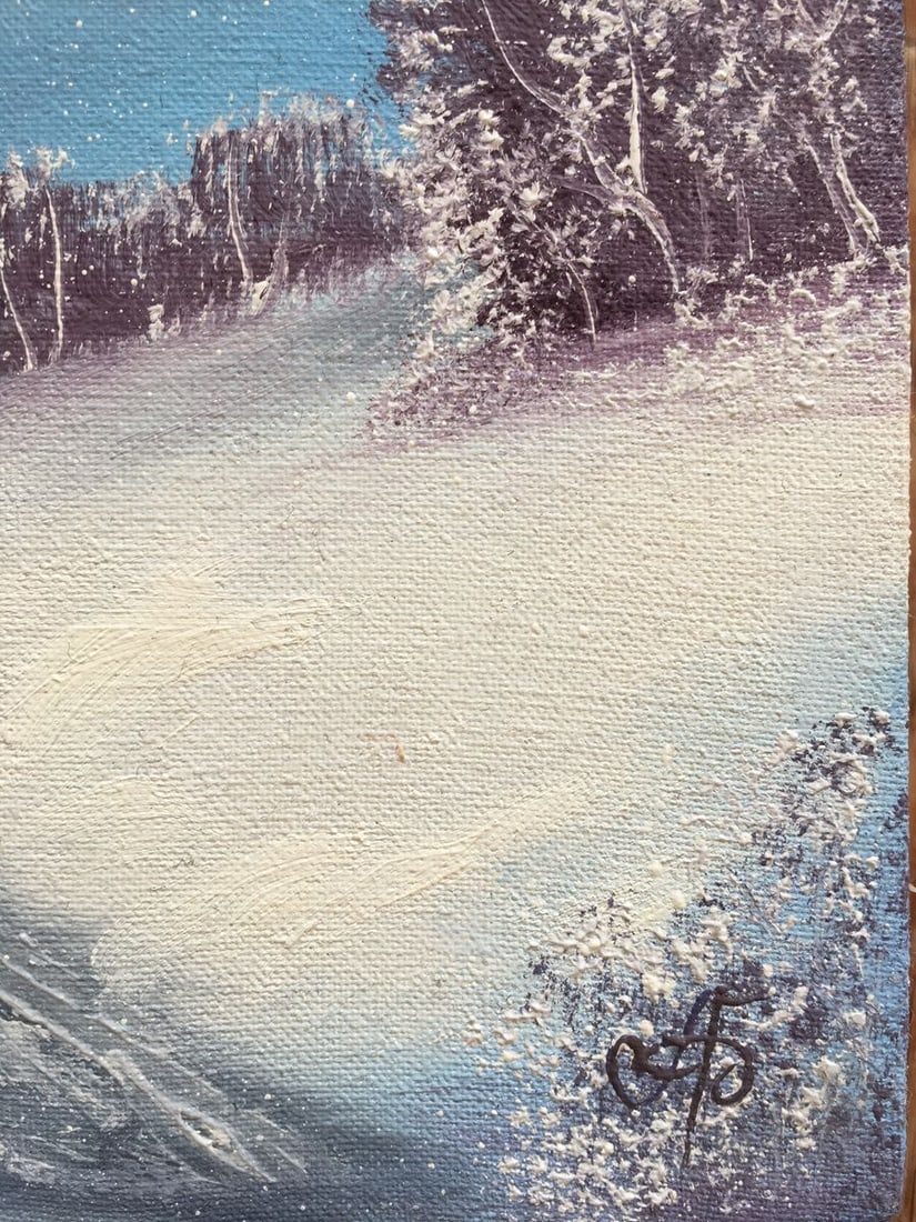 Oil painting Snowfall Andrew Bagno - 3