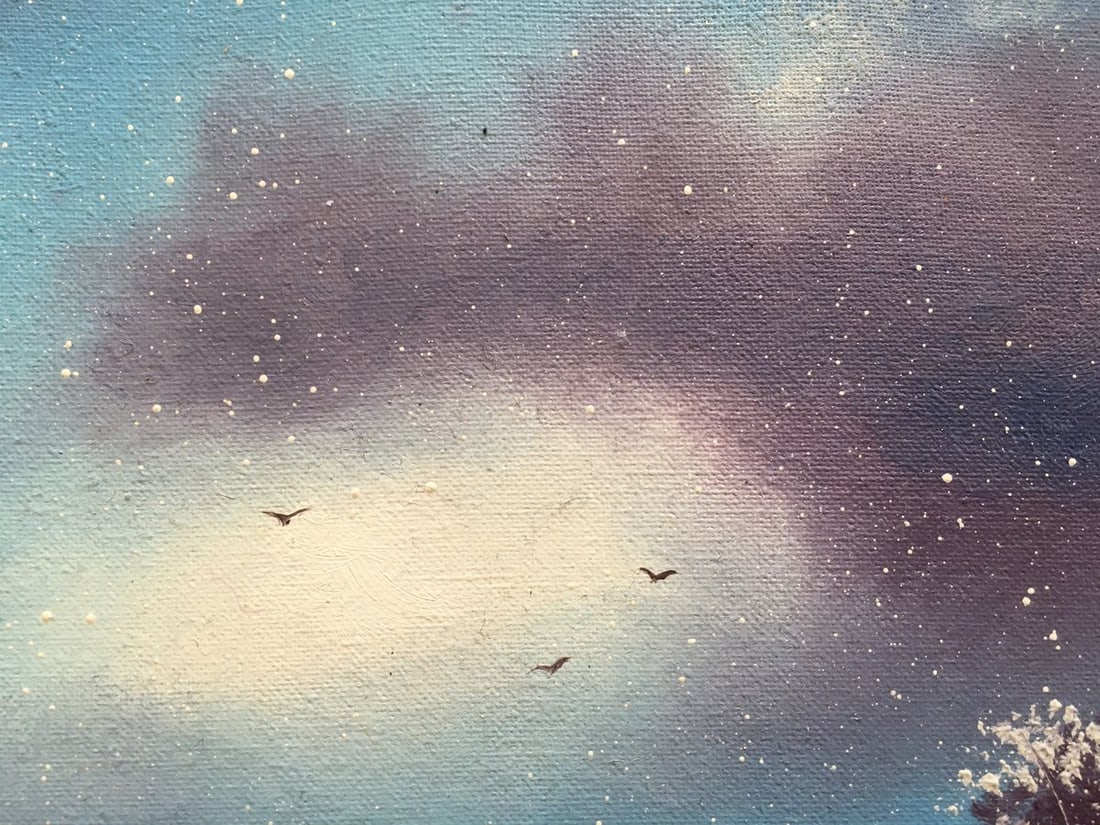 Oil painting Snowfall Andrew Bagno - 6
