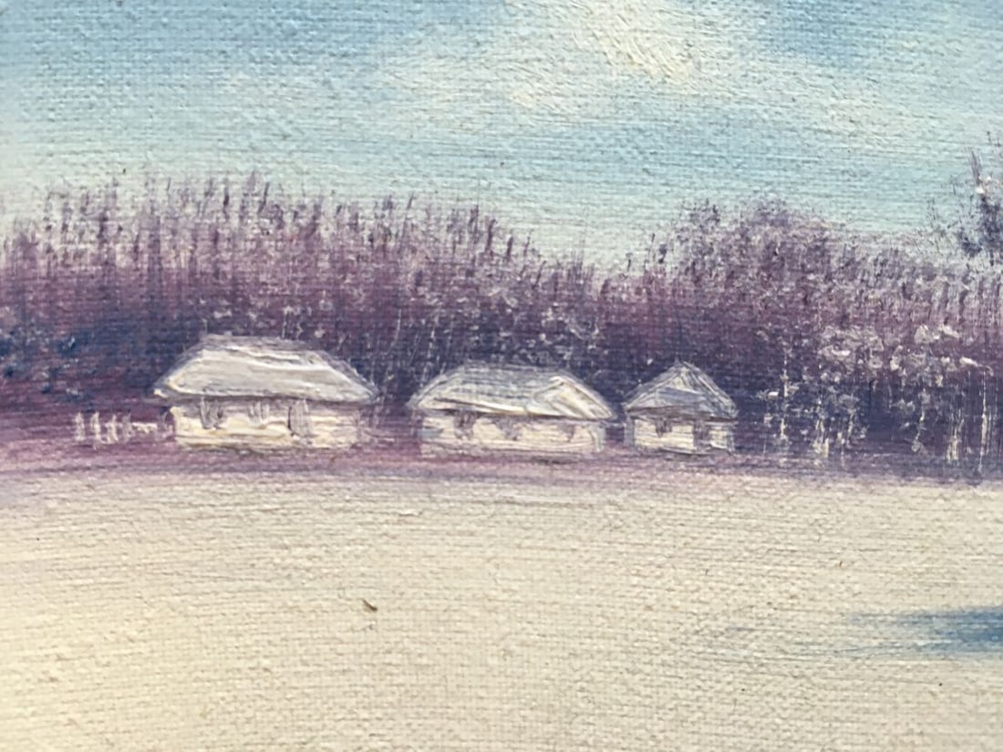 Oil painting Covered in snow Andrew Bagno - 4