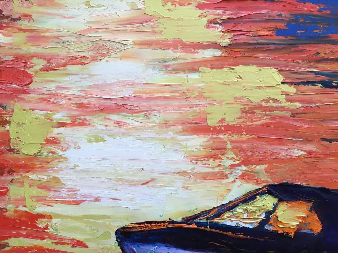 Oil painting Yacht Andrew Bagno - 2