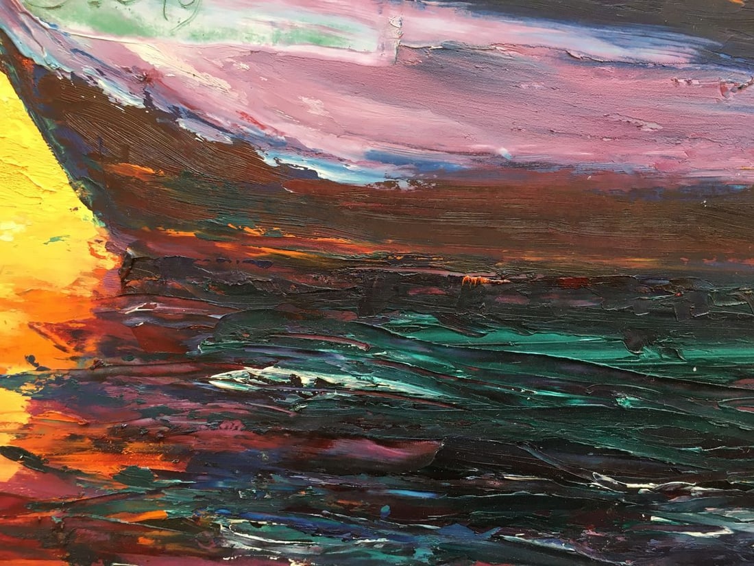 Oil painting Yacht Andrew Bagno - 6