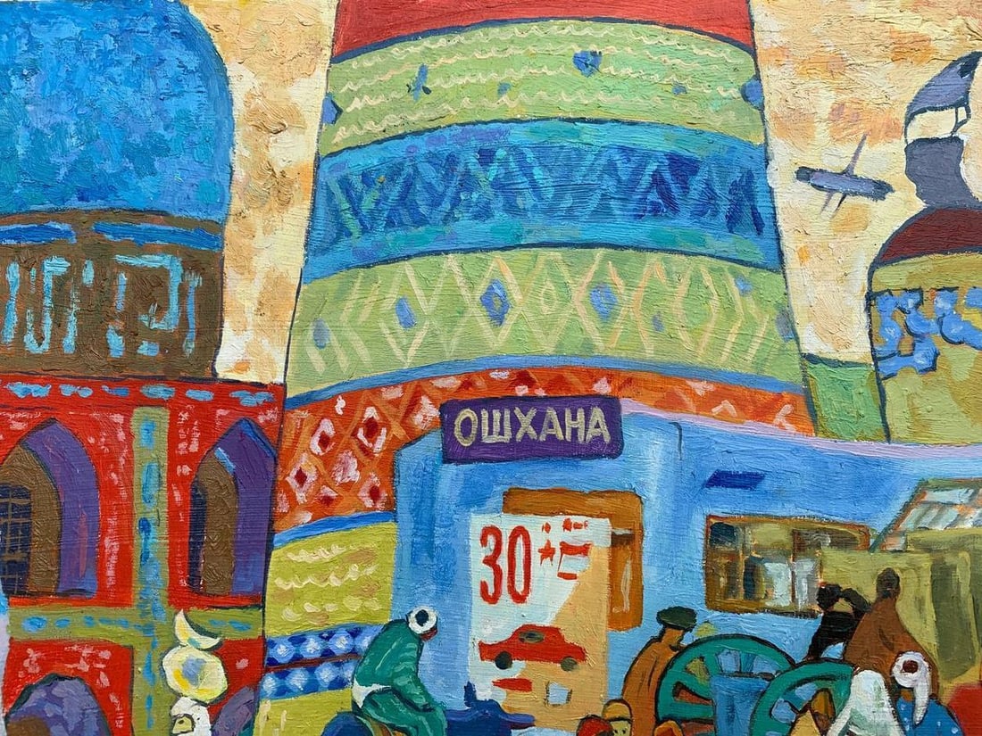 Abstract oil painting East market Victor Kokurin - 5