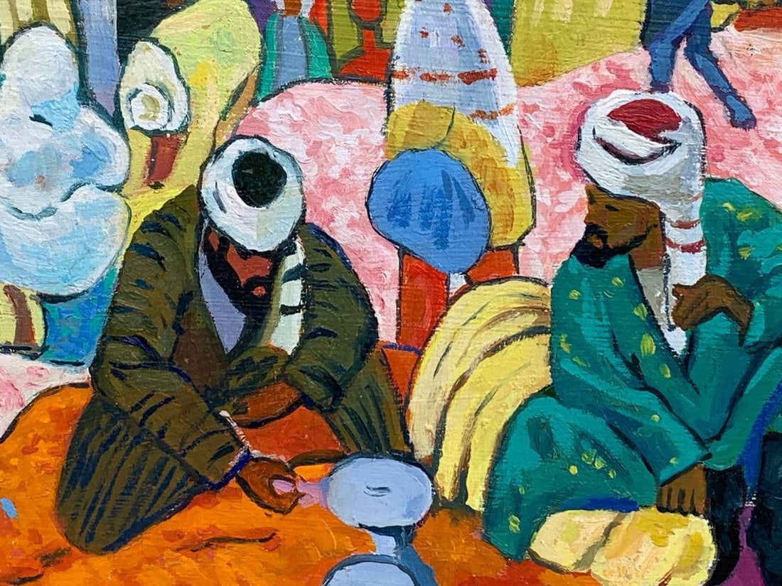 Abstract oil painting East market Victor Kokurin - 6