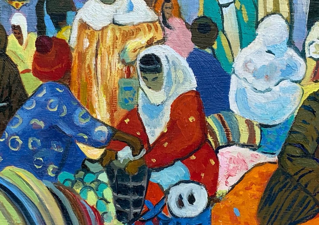 Abstract oil painting East market Victor Kokurin - 7