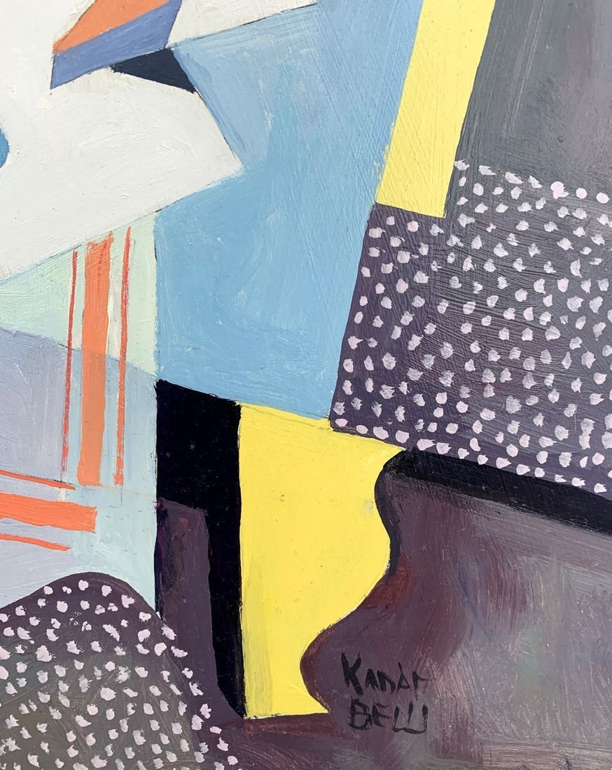 Abstract oil painting Set table (based on the artist Bella Kadar) Victor Konotopsky - 3