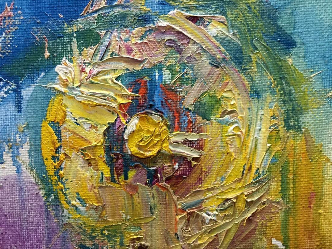 Abstract oil painting Sunrise Lebedeva Valentina Nikolaevna - 2