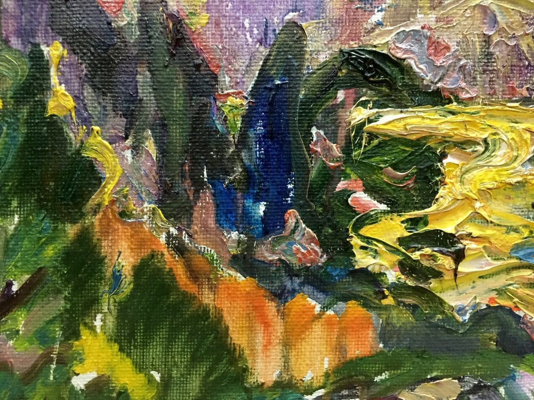 Abstract oil painting Sunrise Lebedeva Valentina Nikolaevna - 3