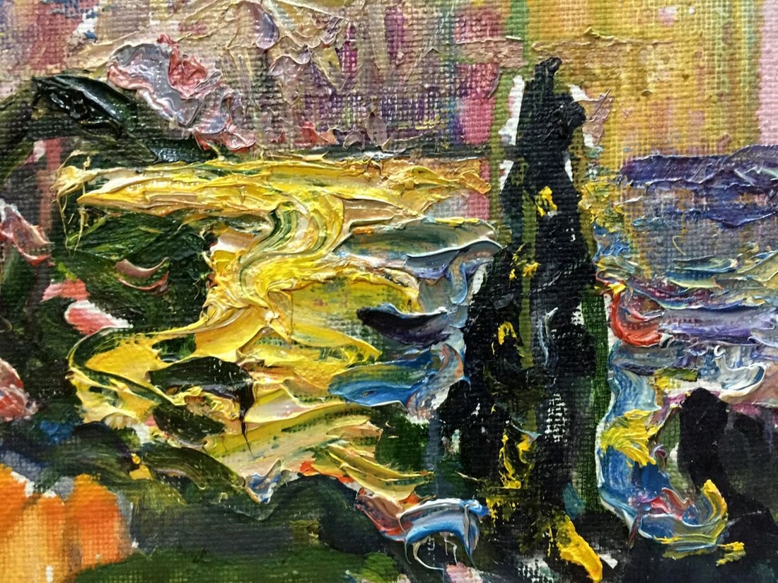 Abstract oil painting Sunrise Lebedeva Valentina Nikolaevna - 4
