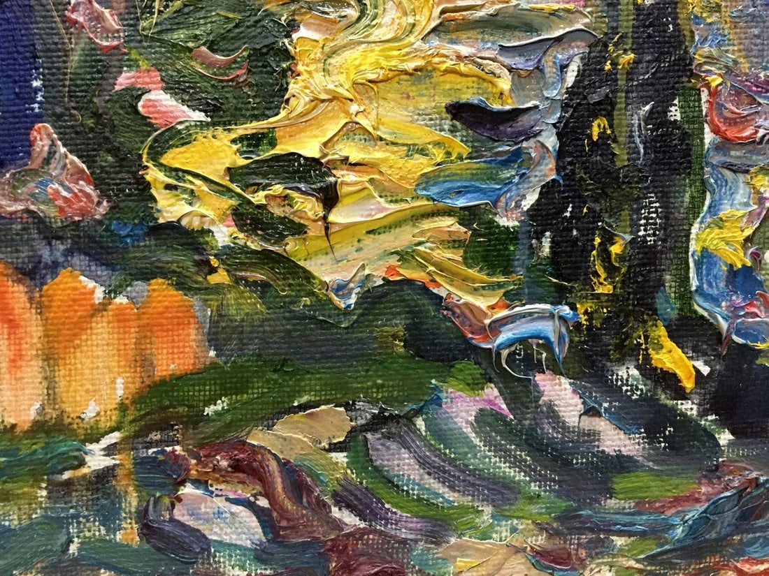 Abstract oil painting Sunrise Lebedeva Valentina Nikolaevna - 6