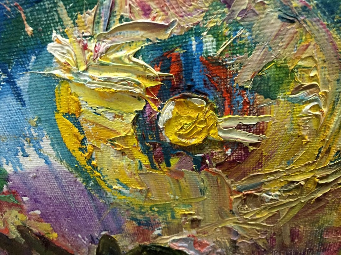 Abstract oil painting Sunrise Lebedeva Valentina Nikolaevna - 8