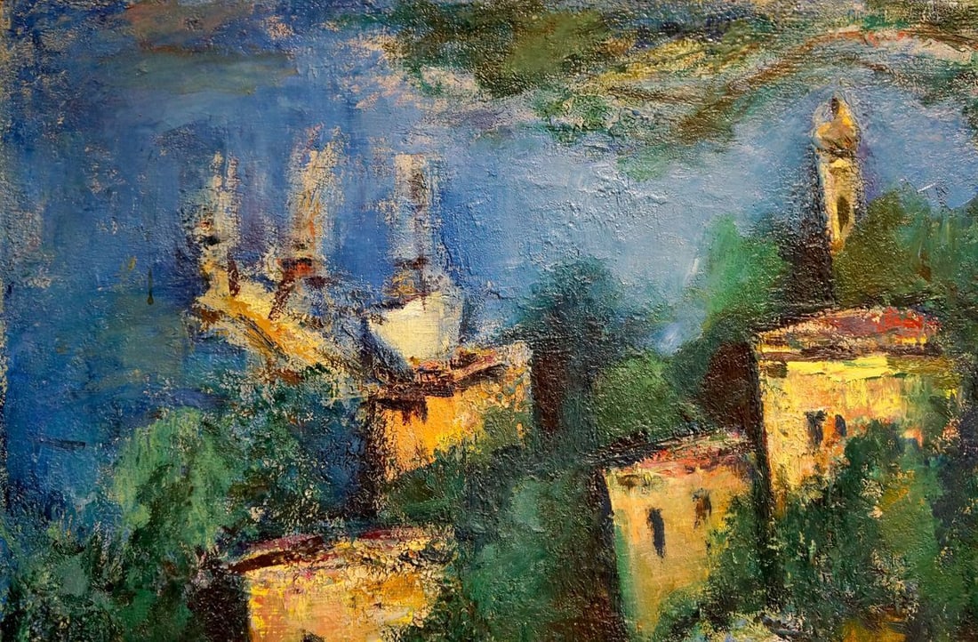 Abstract Oil painting City Karelin Vyacheslav Dmitrievich - 3
