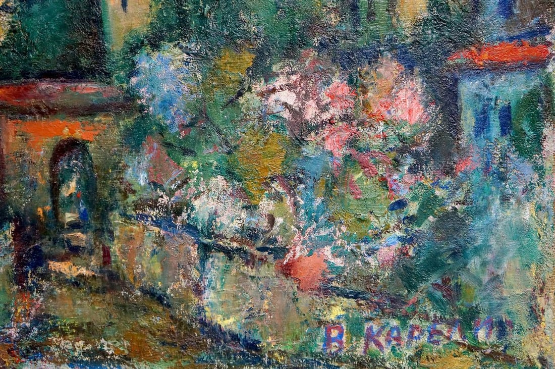 Abstract Oil painting City Karelin Vyacheslav Dmitrievich - 5