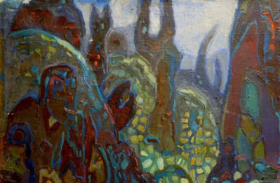 Abstract oil painting Kingdom Gornyy - 3