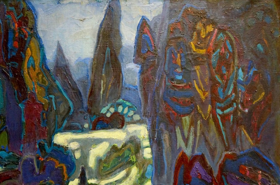 Abstract oil painting Kingdom Gornyy - 4