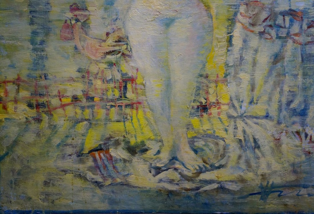 Abstract oil painting Portrait of a girl Prokopenko Nikolay Nikolaevich - 2