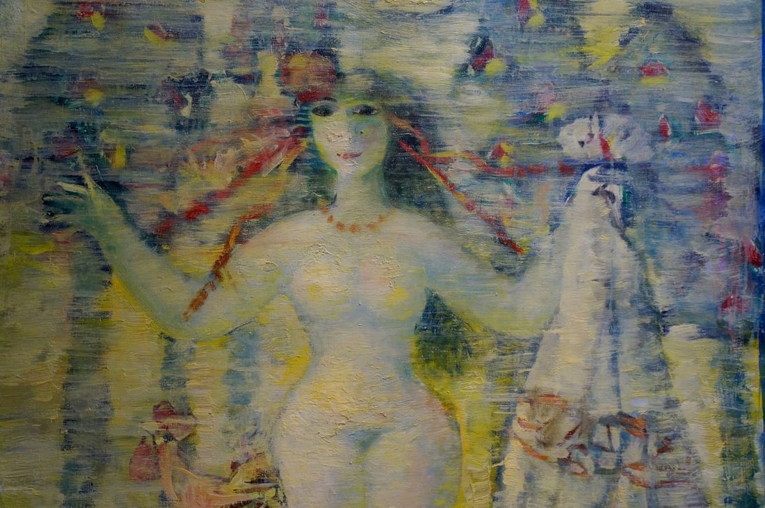 Abstract oil painting Portrait of a girl Prokopenko Nikolay Nikolaevich - 3
