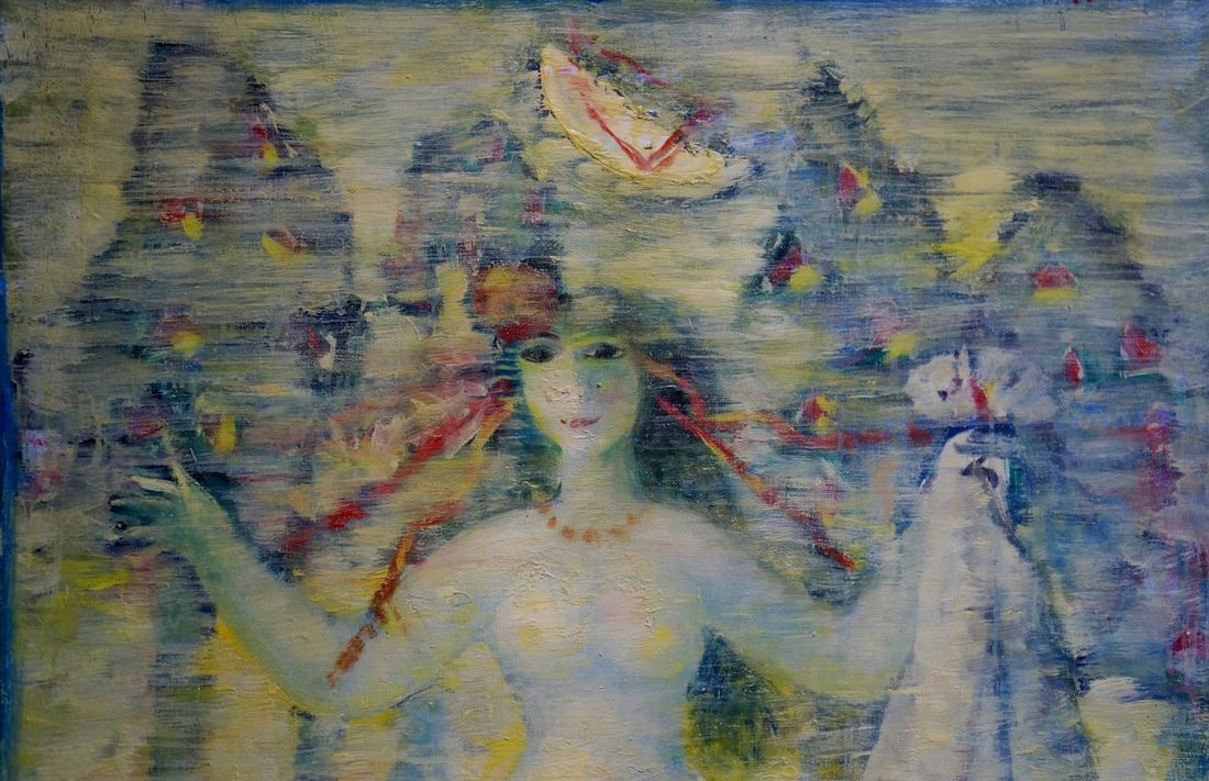 Abstract oil painting Portrait of a girl Prokopenko Nikolay Nikolaevich - 4