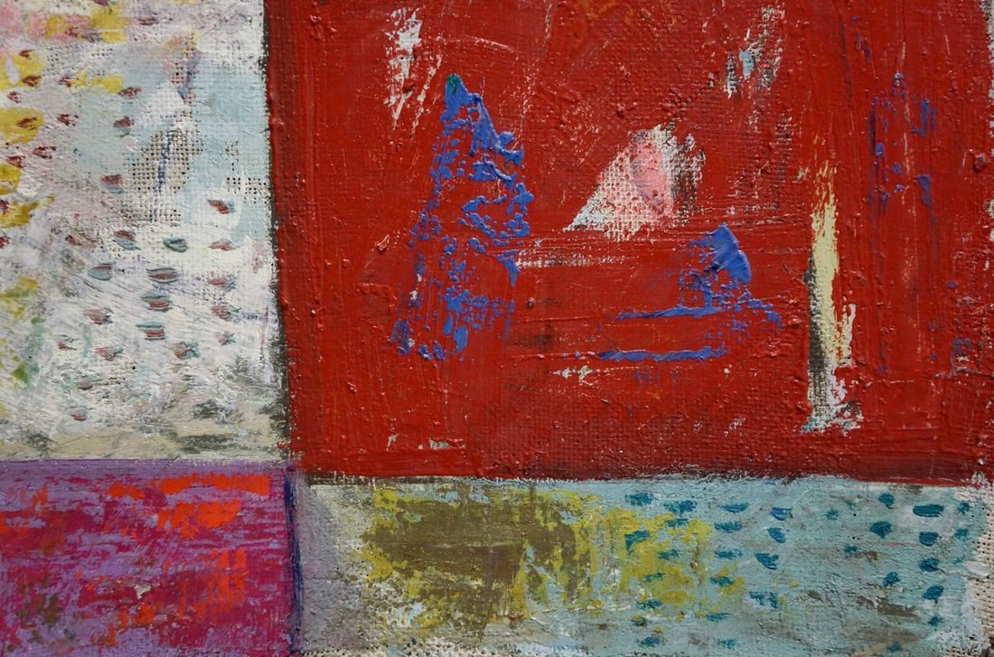 Abstract oil painting Landscape W. Bauer - 5