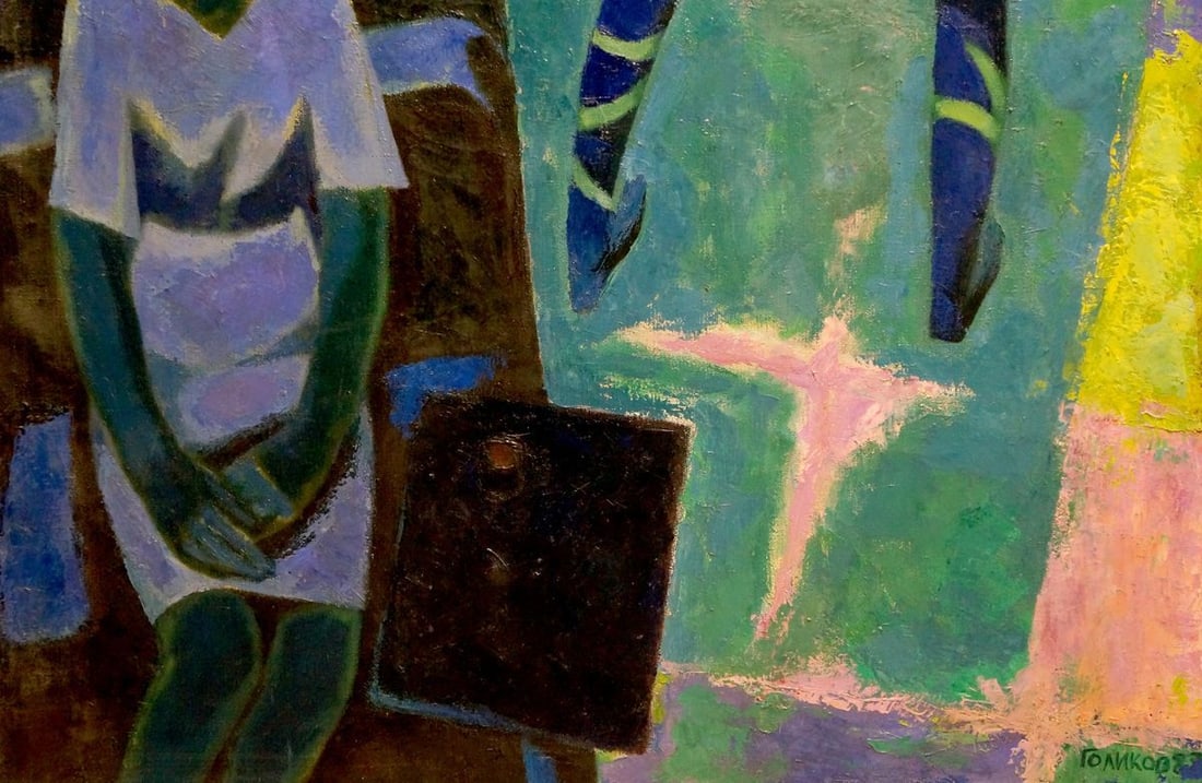 Abstract oil painting Dance Golikov I.E. - 2