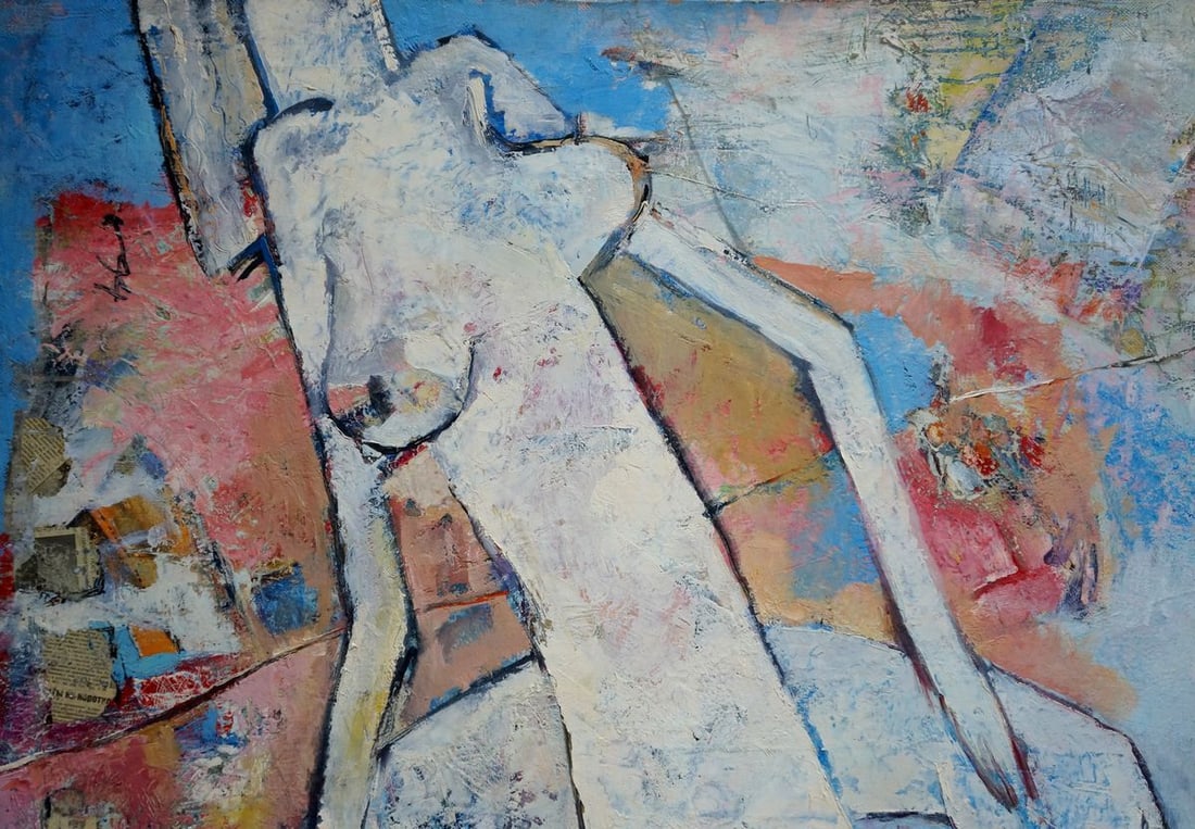 Abstract oil painting Tenderness Kryukov Vasily Ivanovich - 3