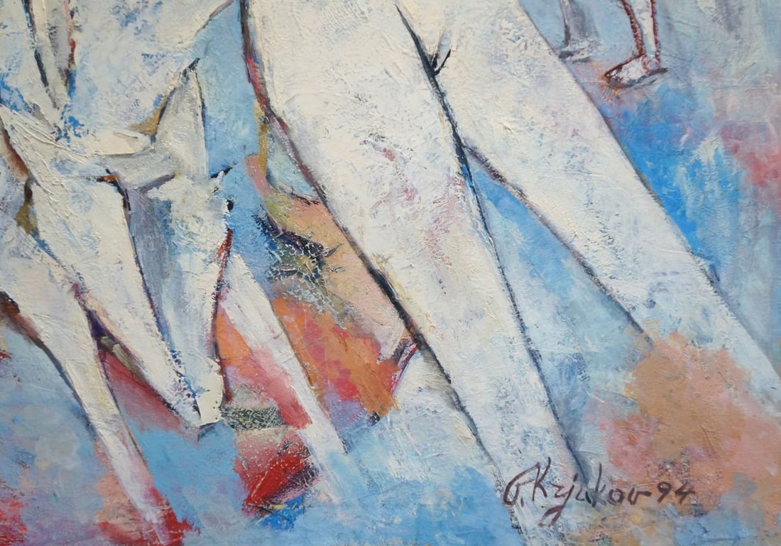 Abstract oil painting Tenderness Kryukov Vasily Ivanovich - 5