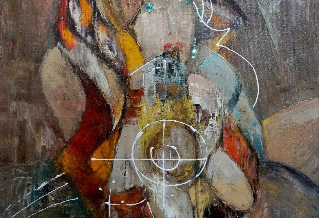 Abstract oil painting Attend Alexander Lvovich Schwartz - 4