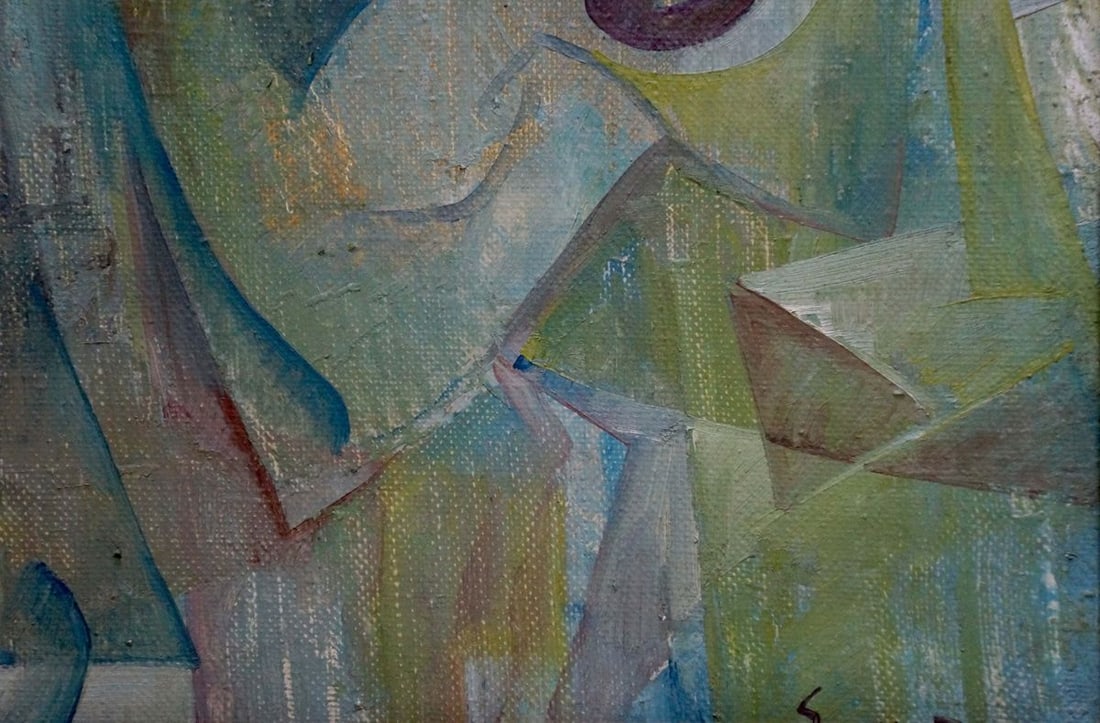 Abstract oil painting Sadness Sokur Olga - 5